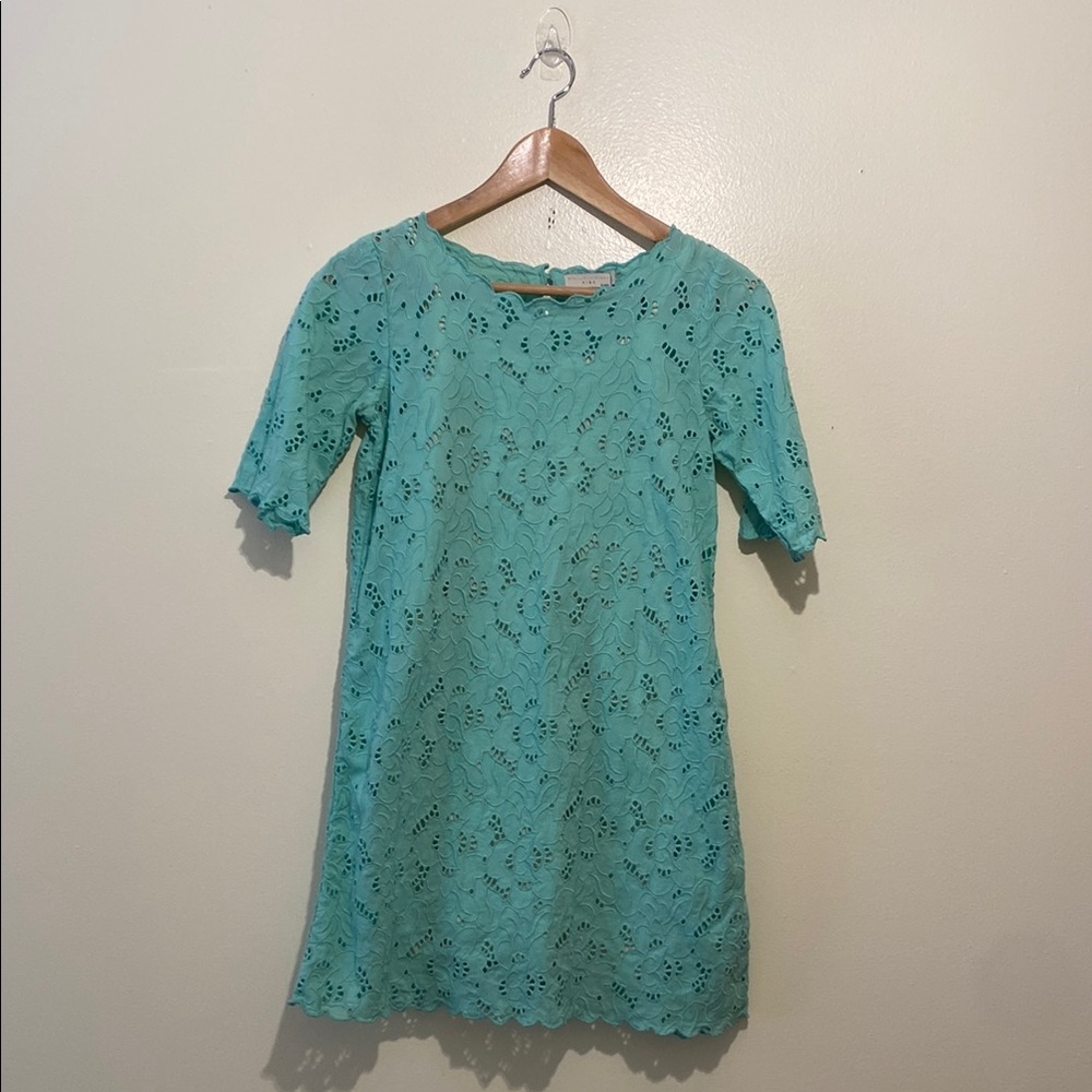 Stella McCartney Turquoise Lace Dress. Size 12 Years